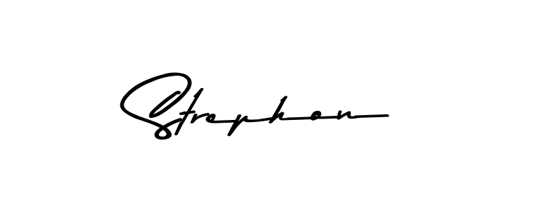 How to Draw Strephon signature style? Asem Kandis PERSONAL USE is a latest design signature styles for name Strephon. Strephon signature style 9 images and pictures png
