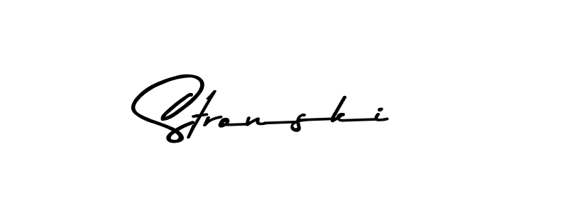 How to make Stronski signature? Asem Kandis PERSONAL USE is a professional autograph style. Create handwritten signature for Stronski name. Stronski signature style 9 images and pictures png