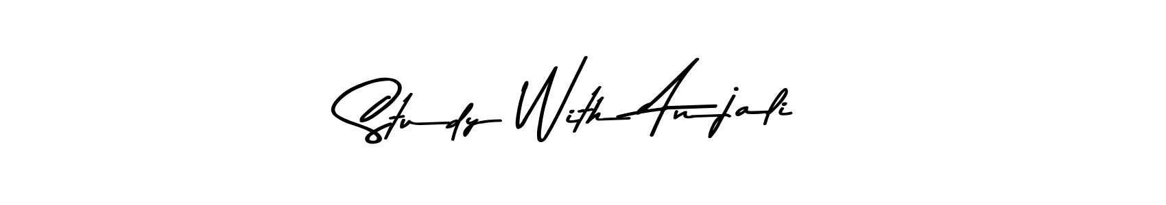 Make a beautiful signature design for name Study With Anjali. Use this online signature maker to create a handwritten signature for free. Study With Anjali signature style 9 images and pictures png