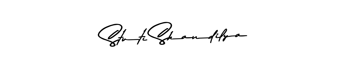 Similarly Asem Kandis PERSONAL USE is the best handwritten signature design. Signature creator online .You can use it as an online autograph creator for name Stuti Shandilya. Stuti Shandilya signature style 9 images and pictures png
