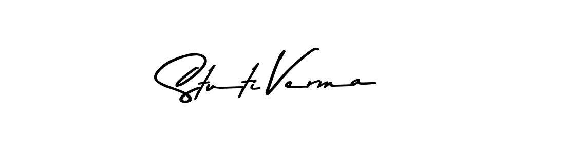 Design your own signature with our free online signature maker. With this signature software, you can create a handwritten (Asem Kandis PERSONAL USE) signature for name Stuti Verma. Stuti Verma signature style 9 images and pictures png