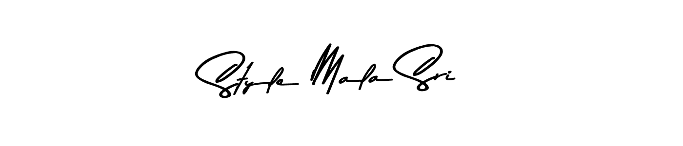 Style Mala Sri stylish signature style. Best Handwritten Sign (Asem Kandis PERSONAL USE) for my name. Handwritten Signature Collection Ideas for my name Style Mala Sri. Style Mala Sri signature style 9 images and pictures png