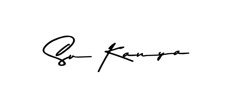 How to make Su Kanya name signature. Use Asem Kandis PERSONAL USE style for creating short signs online. This is the latest handwritten sign. Su Kanya signature style 9 images and pictures png