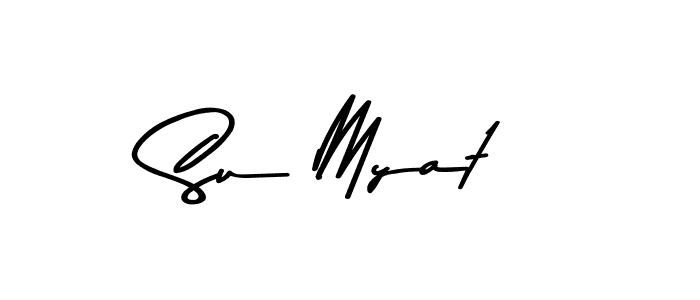 Use a signature maker to create a handwritten signature online. With this signature software, you can design (Asem Kandis PERSONAL USE) your own signature for name Su Myat. Su Myat signature style 9 images and pictures png