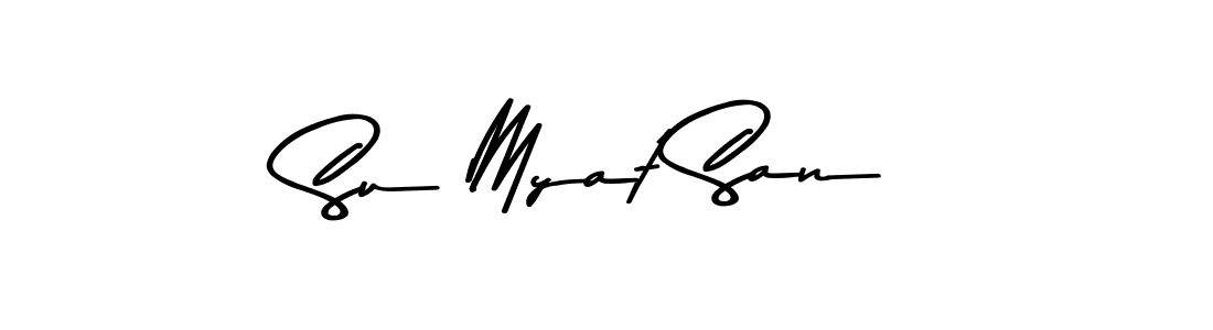 Also we have Su Myat San name is the best signature style. Create professional handwritten signature collection using Asem Kandis PERSONAL USE autograph style. Su Myat San signature style 9 images and pictures png