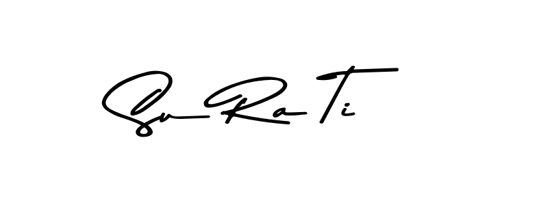 You should practise on your own different ways (Asem Kandis PERSONAL USE) to write your name (Su Ra Ti) in signature. don't let someone else do it for you. Su Ra Ti signature style 9 images and pictures png