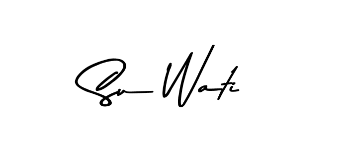 Su Wati stylish signature style. Best Handwritten Sign (Asem Kandis PERSONAL USE) for my name. Handwritten Signature Collection Ideas for my name Su Wati. Su Wati signature style 9 images and pictures png