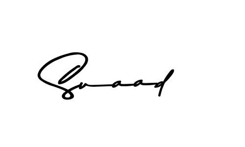 Make a beautiful signature design for name Suaad. With this signature (Asem Kandis PERSONAL USE) style, you can create a handwritten signature for free. Suaad signature style 9 images and pictures png