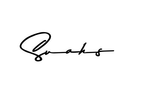 if you are searching for the best signature style for your name Suahs. so please give up your signature search. here we have designed multiple signature styles  using Asem Kandis PERSONAL USE. Suahs signature style 9 images and pictures png