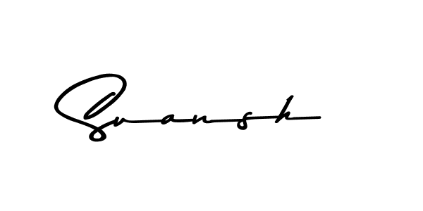 Make a beautiful signature design for name Suansh. Use this online signature maker to create a handwritten signature for free. Suansh signature style 9 images and pictures png