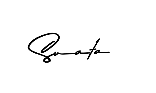 Create a beautiful signature design for name Suata. With this signature (Asem Kandis PERSONAL USE) fonts, you can make a handwritten signature for free. Suata signature style 9 images and pictures png