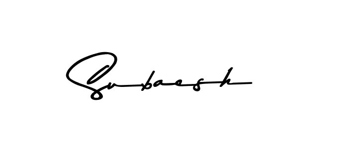 Create a beautiful signature design for name Subaesh. With this signature (Asem Kandis PERSONAL USE) fonts, you can make a handwritten signature for free. Subaesh signature style 9 images and pictures png
