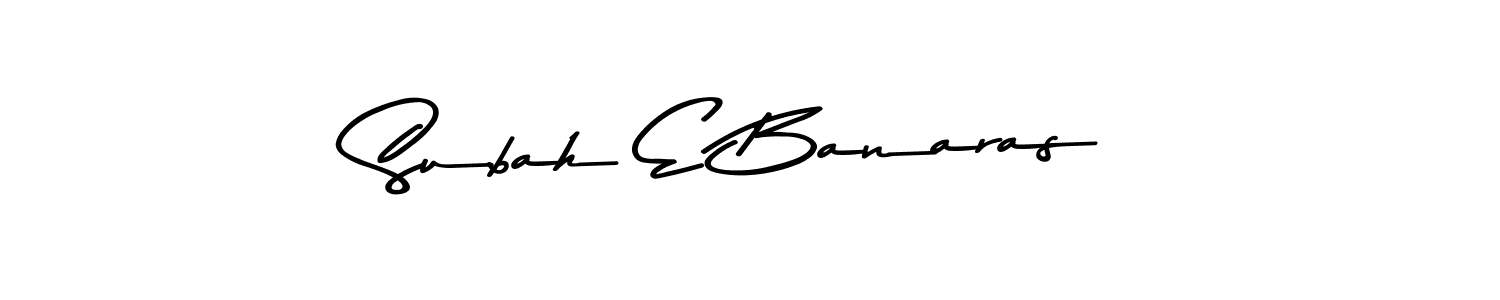 The best way (Asem Kandis PERSONAL USE) to make a short signature is to pick only two or three words in your name. The name Subah E Banaras include a total of six letters. For converting this name. Subah E Banaras signature style 9 images and pictures png