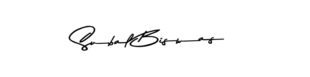 The best way (Asem Kandis PERSONAL USE) to make a short signature is to pick only two or three words in your name. The name Subal Biswas include a total of six letters. For converting this name. Subal Biswas signature style 9 images and pictures png