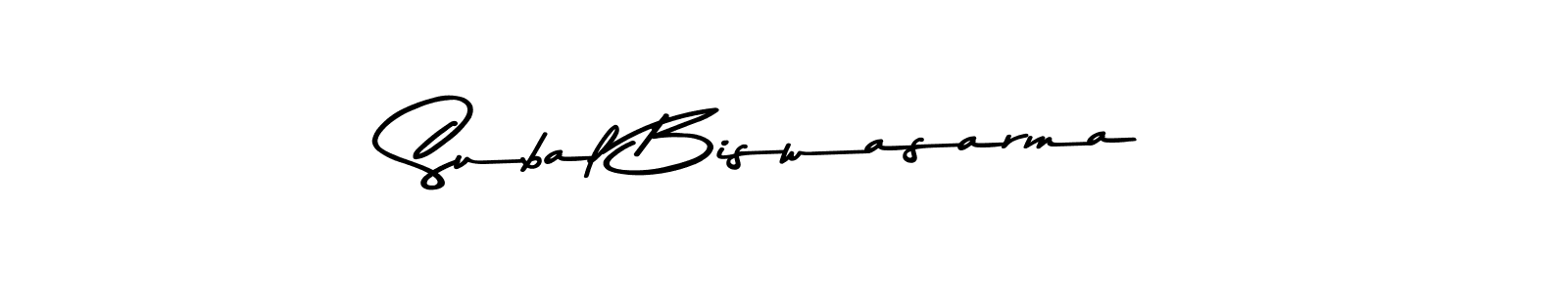 Design your own signature with our free online signature maker. With this signature software, you can create a handwritten (Asem Kandis PERSONAL USE) signature for name Subal Biswasarma. Subal Biswasarma signature style 9 images and pictures png