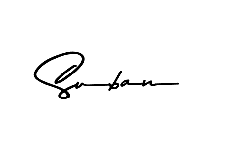 How to make Suban name signature. Use Asem Kandis PERSONAL USE style for creating short signs online. This is the latest handwritten sign. Suban signature style 9 images and pictures png