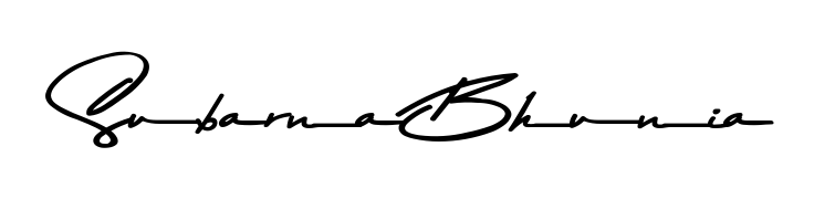 Designed for modern professionals: Subarna Bhunia name signature crafted with Asem Kandis PERSONAL USE script. Ready for digital PDF workflows. Subarna Bhunia signature style 9 images and pictures png