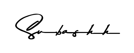 Create a personalized artistic stamp with Subashh in Asem Kandis PERSONAL USE font. Perfect for visual artists, designers, and influencers. Subashh signature style 9 images and pictures png