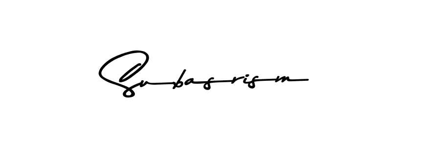 Design your own signature with our free online signature maker. With this signature software, you can create a handwritten (Asem Kandis PERSONAL USE) signature for name Subasrism. Subasrism signature style 9 images and pictures png