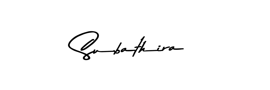 How to make Subathira signature? Asem Kandis PERSONAL USE is a professional autograph style. Create handwritten signature for Subathira name. Subathira signature style 9 images and pictures png