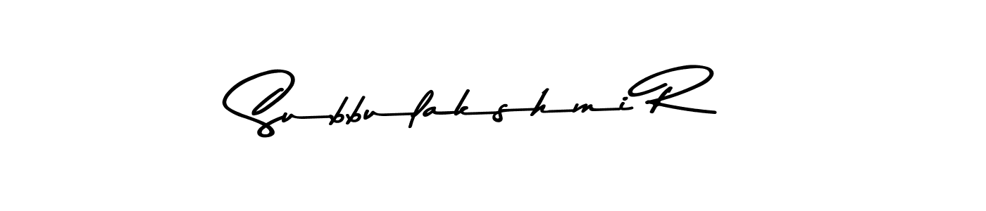 Here are the top 10 professional signature styles for the name Subbulakshmi R. These are the best autograph styles you can use for your name. Subbulakshmi R signature style 9 images and pictures png
