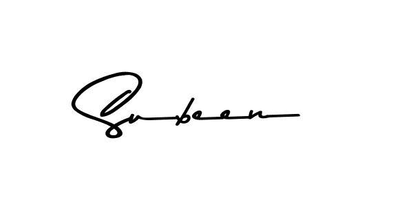Use a signature maker to create a handwritten signature online. With this signature software, you can design (Asem Kandis PERSONAL USE) your own signature for name Subeen. Subeen signature style 9 images and pictures png