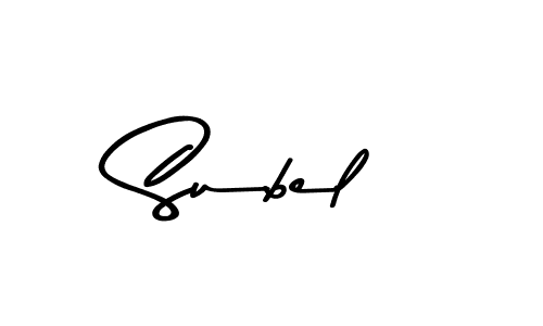 Also we have Subel name is the best signature style. Create professional handwritten signature collection using Asem Kandis PERSONAL USE autograph style. Subel signature style 9 images and pictures png