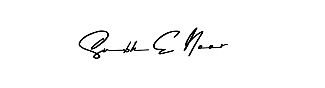 Create a beautiful signature design for name Subh E Noor. With this signature (Asem Kandis PERSONAL USE) fonts, you can make a handwritten signature for free. Subh E Noor signature style 9 images and pictures png