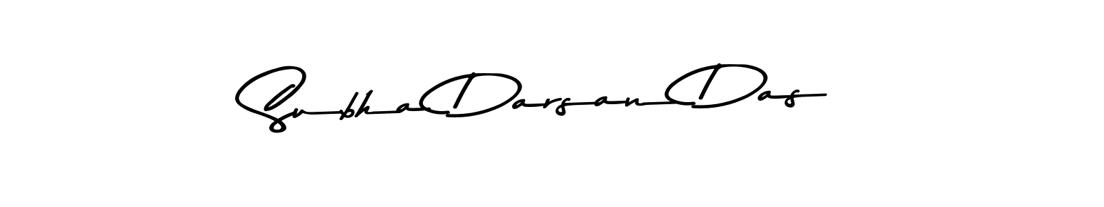 Create a beautiful signature design for name Subha Darsan Das. With this signature (Asem Kandis PERSONAL USE) fonts, you can make a handwritten signature for free. Subha Darsan Das signature style 9 images and pictures png