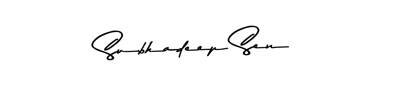 You should practise on your own different ways (Asem Kandis PERSONAL USE) to write your name (Subhadeep Sen) in signature. don't let someone else do it for you. Subhadeep Sen signature style 9 images and pictures png