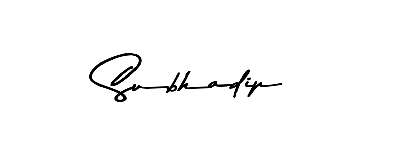 The best way (Asem Kandis PERSONAL USE) to make a short signature is to pick only two or three words in your name. The name Subhadip include a total of six letters. For converting this name. Subhadip signature style 9 images and pictures png