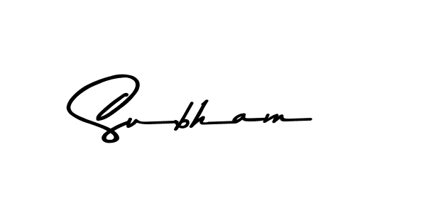 Similarly Asem Kandis PERSONAL USE is the best handwritten signature design. Signature creator online .You can use it as an online autograph creator for name Subham. Subham signature style 9 images and pictures png