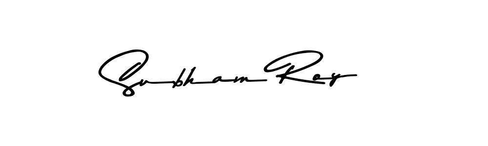 Subham Roy stylish signature style. Best Handwritten Sign (Asem Kandis PERSONAL USE) for my name. Handwritten Signature Collection Ideas for my name Subham Roy. Subham Roy signature style 9 images and pictures png