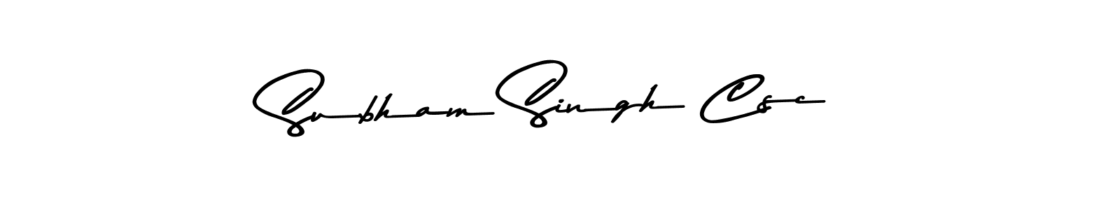 How to Draw Subham Singh Csc signature style? Asem Kandis PERSONAL USE is a latest design signature styles for name Subham Singh Csc. Subham Singh Csc signature style 9 images and pictures png