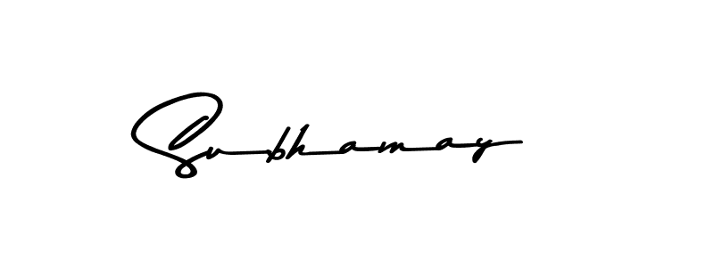 Use a signature maker to create a handwritten signature online. With this signature software, you can design (Asem Kandis PERSONAL USE) your own signature for name Subhamay. Subhamay signature style 9 images and pictures png