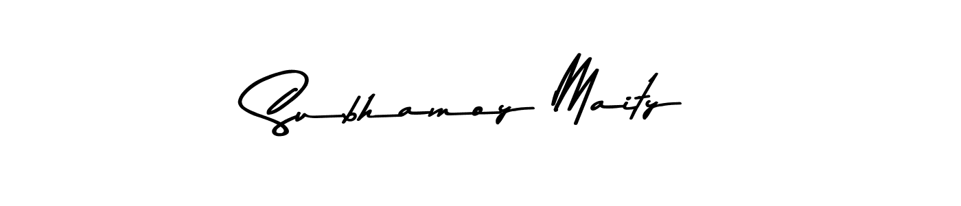 Use a signature maker to create a handwritten signature online. With this signature software, you can design (Asem Kandis PERSONAL USE) your own signature for name Subhamoy Maity. Subhamoy Maity signature style 9 images and pictures png