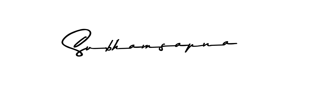 You should practise on your own different ways (Asem Kandis PERSONAL USE) to write your name (Subhamsapna) in signature. don't let someone else do it for you. Subhamsapna signature style 9 images and pictures png