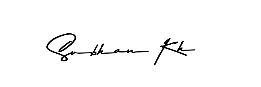 The best way (Asem Kandis PERSONAL USE) to make a short signature is to pick only two or three words in your name. The name Subhan Kh include a total of six letters. For converting this name. Subhan Kh signature style 9 images and pictures png