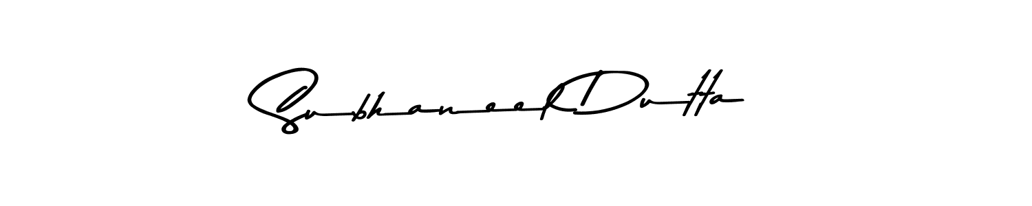 How to make Subhaneel Dutta signature? Asem Kandis PERSONAL USE is a professional autograph style. Create handwritten signature for Subhaneel Dutta name. Subhaneel Dutta signature style 9 images and pictures png