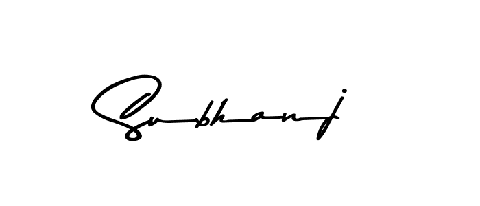 How to make Subhanj signature? Asem Kandis PERSONAL USE is a professional autograph style. Create handwritten signature for Subhanj name. Subhanj signature style 9 images and pictures png