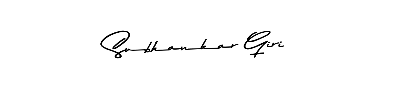 How to make Subhankar Giri name signature. Use Asem Kandis PERSONAL USE style for creating short signs online. This is the latest handwritten sign. Subhankar Giri signature style 9 images and pictures png