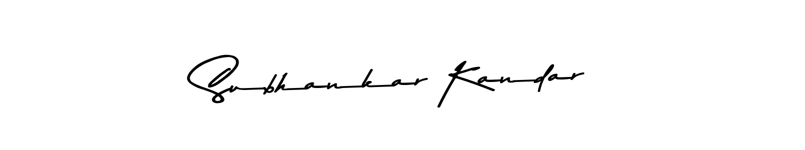 Make a beautiful signature design for name Subhankar Kandar. With this signature (Asem Kandis PERSONAL USE) style, you can create a handwritten signature for free. Subhankar Kandar signature style 9 images and pictures png