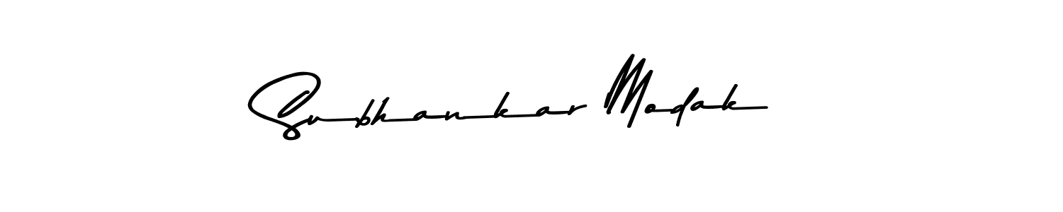 Use a signature maker to create a handwritten signature online. With this signature software, you can design (Asem Kandis PERSONAL USE) your own signature for name Subhankar Modak. Subhankar Modak signature style 9 images and pictures png