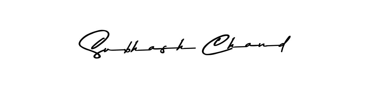 Use a signature maker to create a handwritten signature online. With this signature software, you can design (Asem Kandis PERSONAL USE) your own signature for name Subhash Chand. Subhash Chand signature style 9 images and pictures png