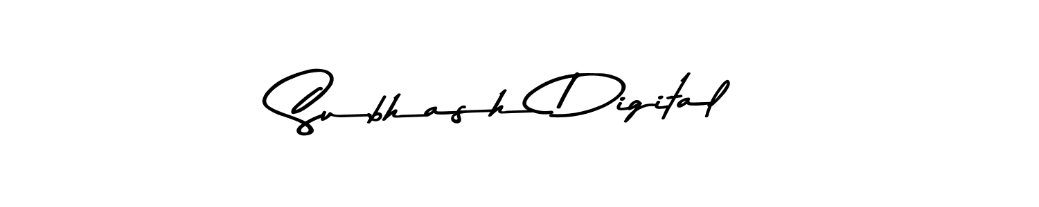 This is the best signature style for the Subhash Digital name. Also you like these signature font (Asem Kandis PERSONAL USE). Mix name signature. Subhash Digital signature style 9 images and pictures png