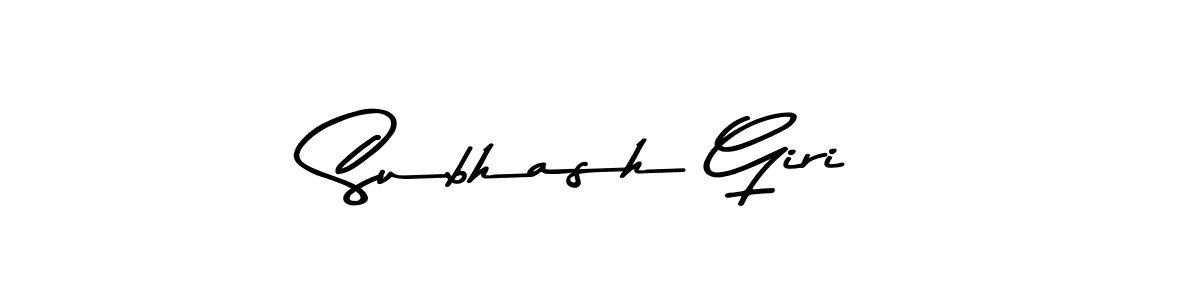 Make a beautiful signature design for name Subhash Giri. Use this online signature maker to create a handwritten signature for free. Subhash Giri signature style 9 images and pictures png