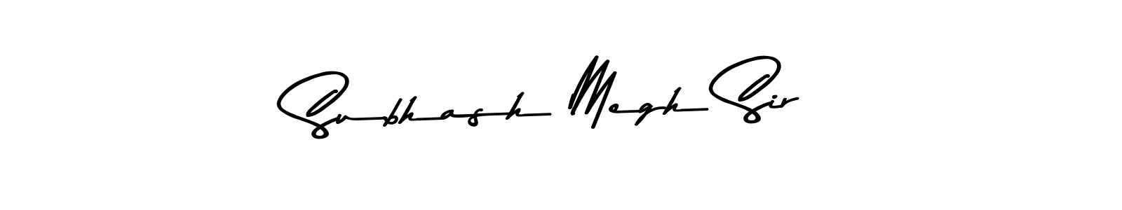 Also You can easily find your signature by using the search form. We will create Subhash Megh Sir name handwritten signature images for you free of cost using Asem Kandis PERSONAL USE sign style. Subhash Megh Sir signature style 9 images and pictures png