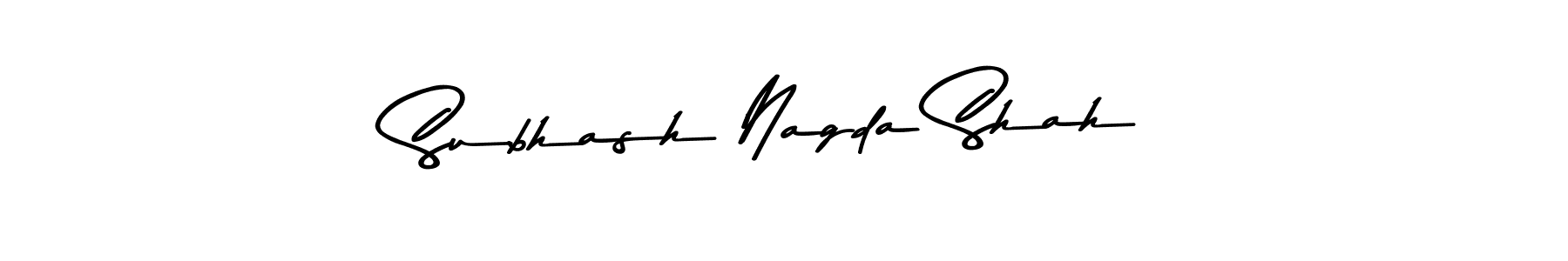You should practise on your own different ways (Asem Kandis PERSONAL USE) to write your name (Subhash Nagda Shah) in signature. don't let someone else do it for you. Subhash Nagda Shah signature style 9 images and pictures png