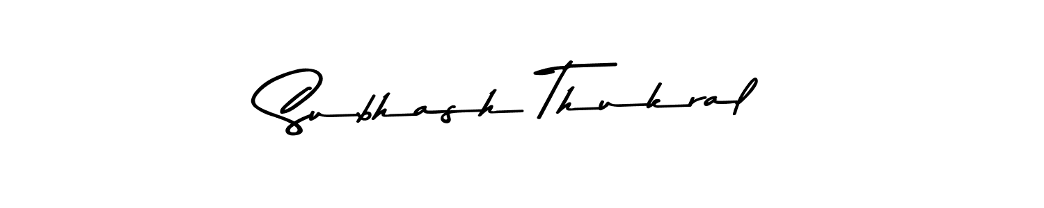 You should practise on your own different ways (Asem Kandis PERSONAL USE) to write your name (Subhash Thukral) in signature. don't let someone else do it for you. Subhash Thukral signature style 9 images and pictures png