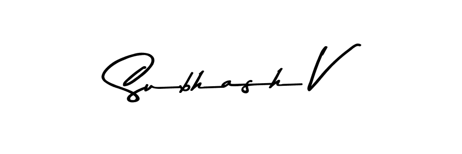 The best way (Asem Kandis PERSONAL USE) to make a short signature is to pick only two or three words in your name. The name Subhash V include a total of six letters. For converting this name. Subhash V signature style 9 images and pictures png